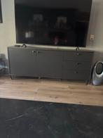 Antraciet Dressoir - 180 cm breed, Huis en Inrichting, Ophalen, 150 tot 200 cm, Zo goed als nieuw, Minder dan 100 cm