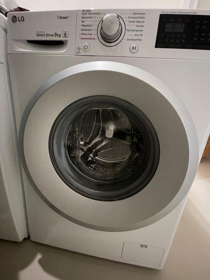 LG F4J5VN4W Direct Drive, Witgoed en Apparatuur, Wasmachines, Zo goed als nieuw, Bovenlader, 8 tot 10 kg, 85 tot 90 cm, 1200 tot 1600 toeren