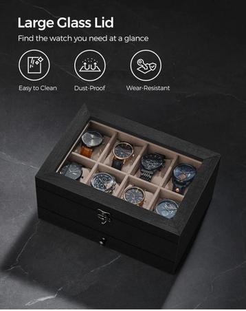 Songmics Horloge /sieraden box nieuw beschikbaar voor biedingen