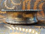 Antieke Engelse flessenhouder van mahoniehout en silverplate, Antiek en Kunst, Ophalen of Verzenden