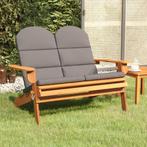 Tuinbank Adirondack met kussens 126 cm €169, Ophalen of Verzenden, Nieuw