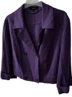 CLAUDIA STRATER kort boxy jasje cooked wool lila paars 44, Verzenden, Paars, Maat 42/44 (L), Zo goed als nieuw