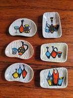 Marcello Fantoni Aardewerk Schaaltjes in Leer, Gebruikt, Schaal, Ophalen of Verzenden, Overige vormen