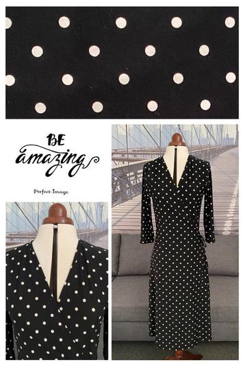 KING LOUIE retro polkadot maxi overslag jurk-L🌺nieuwstaat beschikbaar voor biedingen