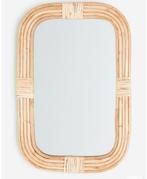 Rotan H&M spiegel, Ophalen, Zo goed als nieuw