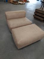 Loungebank in Lever Kleur, Ophalen, Gebruikt, 125 cm of meer, 125 cm of meer