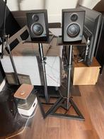 Presonus boxen (studio monitor) + 2 standaards, Zo goed als nieuw, Minder dan 60 watt, Front, Rear of Stereo speakers, Ophalen