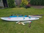 Surfplank (windsurfen) complete set, Watersport en Boten, Windsurfen, Ophalen, Gebruikt, Met draagtas, 300 cm of meer