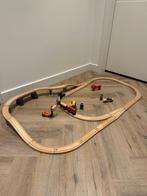 Heel goed 42x Brio Janod Mentari houten trein set Ikea kraan, Kinderen en Baby's, Speelgoed | Houten speelgoed, Verzenden, Zo goed als nieuw