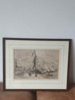 E.A. Tilly - gravure met voorstelling van een zeilwedstrijd, Antiek en Kunst, Ophalen