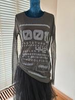 Rundholz Mooi tulen bloesje, grijs, mt 40/42, Kleding | Dames, Maat 42/44 (L), Ophalen of Verzenden, Zo goed als nieuw, Lange mouw