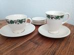 Wedgewood Kopjes en Schotels met Groen Design, Ophalen of Verzenden, Zo goed als nieuw, Wedgwood, Kop(pen) en/of Schotel(s)