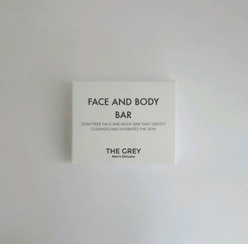 The Grey men's skincare Face and Body Bar (25 gram), Sieraden, Tassen en Uiterlijk, Uiterlijk | Gezichtsverzorging, Nieuw, Reiniging