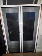 Hordeur - Dubbele Deur, Doe-het-zelf en Verbouw, Deuren en Horren, Kunststof, Hordeur, Zo goed als nieuw, Schuifdeur