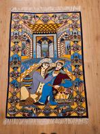 Vintage handgeknoopt perzisch tapijt isfahan 113x73, Info@SlatsAntiek.nl, 100 tot 150 cm, Perzisch, Rechthoekig