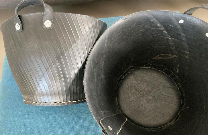 Rubberen manden van Sissy Boy, Huis en Inrichting, Woonaccessoires | Schalen en Manden, Rond, Ophalen