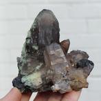 prachtige ROOKKWARTS cluster met HYALIET uit Erongo NAMIBIE, Ophalen of Verzenden, Mineraal