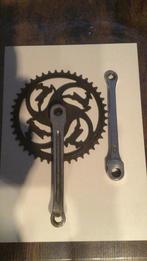 Antieke crankstel met Gazellen, Ophalen of Verzenden, Gebruikt, Algemeen, Crankstel of Pedalen