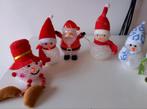 5 led sneeuwpopjes/ kerstman voor de Kerst, Ophalen of Verzenden