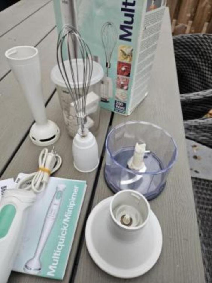 Mooi compleet Braun Multiquick staafmixerset in werkende sta, Huis en Inrichting, Keuken | Keukenbenodigdheden, Zo goed als nieuw