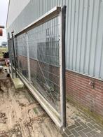 vrij dragende schuifpoort, Tuin en Terras, Ophalen, Gebruikt, Aluminium, Gaashekwerk