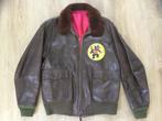 USN G-1 M-422a Lederen Pilotenjack US Navy Flight Jacket USN, Ophalen of Verzenden, Gedragen, Maat 52/54 (L), Bruin