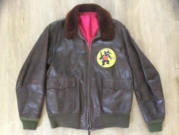 USN G-1 M-422a Lederen Pilotenjack US Navy Flight Jacket USN beschikbaar voor biedingen