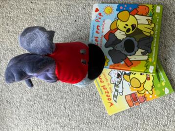 2x Woezel en Pip boeken deel1-4 met knuffel beschikbaar voor biedingen