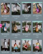 Oude aantiek vintage kerstbal klokje trompet drum viool tuba, Ophalen of Verzenden, H, H, H