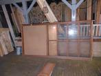 Houten kozijnen 3 st. waarvan één met deur., Ophalen, Gebruikt, Deurkozijn, 225 cm of meer