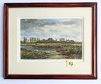 Aquarel " Hollands polderlandschap " door H.J. Plettenburg, Antiek en Kunst, Ophalen of Verzenden