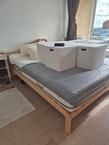 Bed with mattress