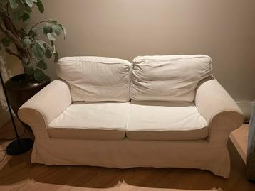 Witte 2 zits Ektorp bank - afbeelding 1