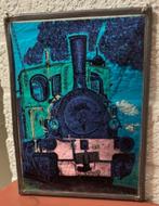 Stoom Locomotief No 30 in glas en lood, Ophalen of Verzenden, Zo goed als nieuw, Trein, Overige typen
