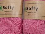 10 Bollen Softy Tencel Breigaren - Rose Gemêleerd, Ophalen of Verzenden, Nieuw, Breien of Haken, Wol of Garen