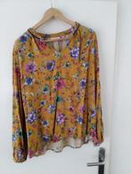 Bloemen blouse maat 46 Emily van den Bergh, Geel, Maat 46/48 (XL) of groter, Ophalen of Verzenden, Zo goed als nieuw