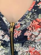 E457 Red Rouge: Maat S=36 jurk / jurkje geel/groen/zwart/wit, Kleding | Dames, Jurken, Beige, Ophalen of Verzenden, Zo goed als nieuw