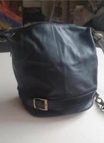Zwart leren tas, Ophalen of Verzenden, Zo goed als nieuw, Zwart, Handtas