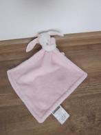 Maison du Monde Doudou Capucine roze/wit knuffeldoek konijn, Ophalen of Verzenden, Nieuw, Konijn