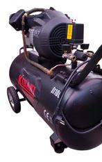 Krachtige KIBANI Compressor 100L - 230V – 3PK – V-Twin, Doe-het-zelf en Verbouw, Compressors, Ophalen, Zo goed als nieuw, 200 tot 400 liter/min