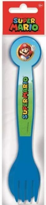 Super Mario Bestek - Kunststof Besteksetje - Vork en Lepel, Ophalen of Verzenden, Nieuw