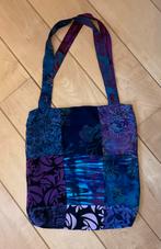 Batik Patchwork handgemaakte tas/ tote bag., Ophalen of Verzenden, Nieuw, Paars