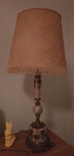 Vintage Marmeren Tafellamp met Kap, Antiek en Kunst, Antiek | Lampen, Ophalen