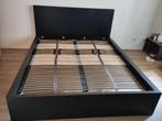 IKEA bedombouw 160x200 + lattenbodem - Moet weg voor 15 juli, Ophalen, Gebruikt, Zwart, Tweepersoons