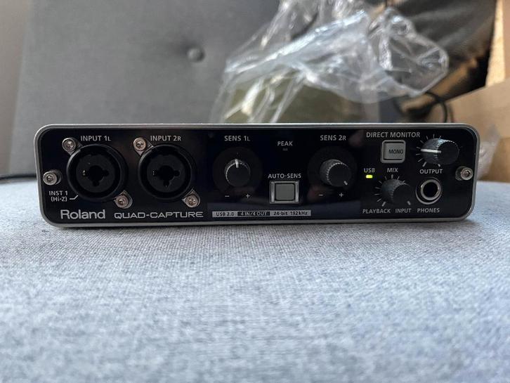 Roland Quad-Capture UA-55 USB audio interface, Muziek en Instrumenten, Mengpanelen, Gebruikt, Minder dan 5 kanalen, Microfooningang