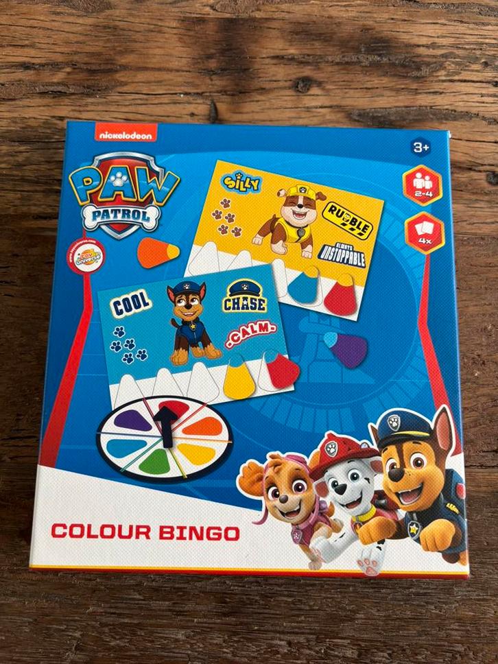 NIEUWE Paw Patrol Kleuren Bingo, Hobby en Vrije tijd, Gezelschapsspellen | Overige, Nieuw, Een of twee spelers, Drie of vier spelers