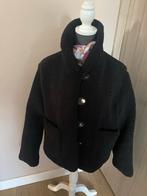 Zwarte korte teddy jas - Maat L van Zara, Ophalen of Verzenden, Maat 42/44 (L), Zwart