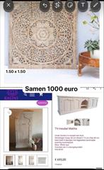 Set Oosterse meubels. Kast, tv kast en wandpaneel., Ophalen of Verzenden, Zo goed als nieuw, Minder dan 150 cm, Minder dan 100 cm