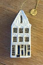 Grachtenpand Kerst Ornament Wit/Blauw - Vondels, Ophalen of Verzenden
