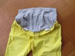 Zwangerschapsbroek Geel "Mama Licious" met boord Maat M, Kleding | Dames, Positiekleding, Maat 38/40 (M), Geel, Ophalen of Verzenden
